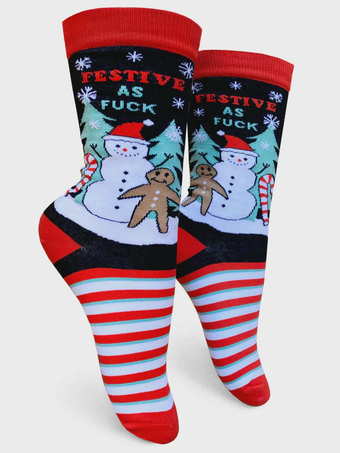 Festive As Fuck Socks