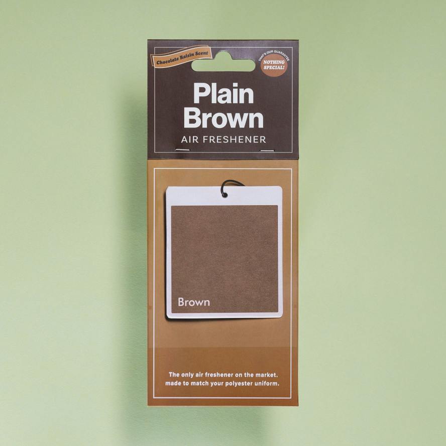Plain Brown Air Freshener