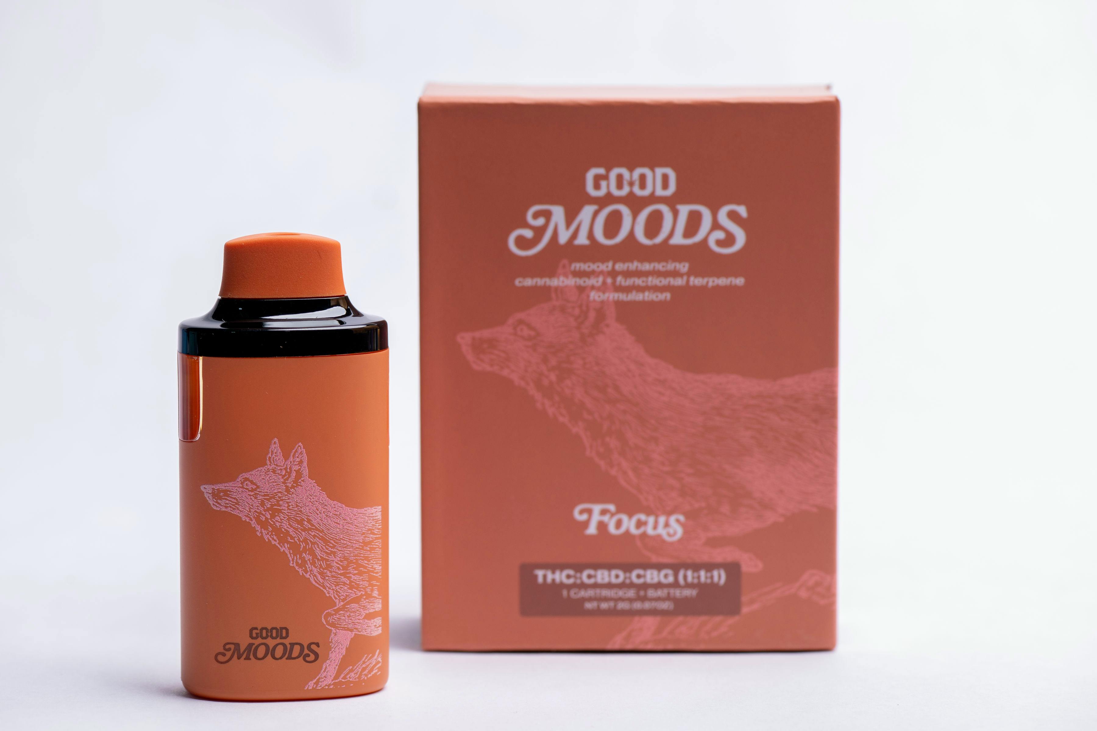 Good Moods Focus 1:1:1 THC/CBD/CBG 2g Disp