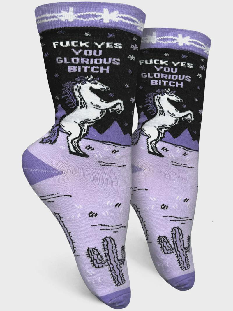 Fuck Yes You Glorious Bitch Socks