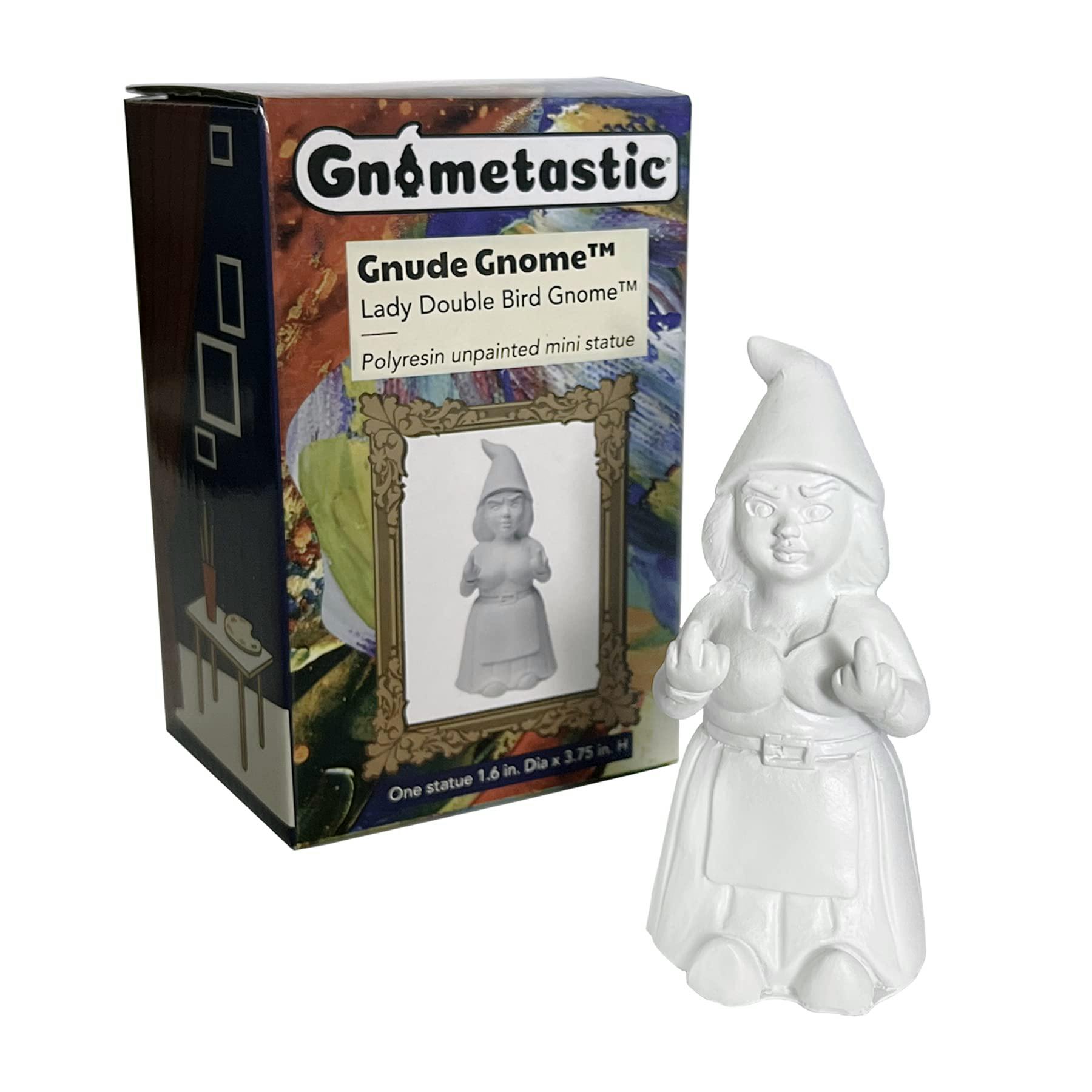 Gnometastic Diy Mini Gnude Gnome - Lady Double Bird