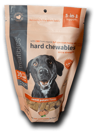 5-in-1 Hard Chewables Extra Strength Sweet Potato Flavor 10 mg for dogs