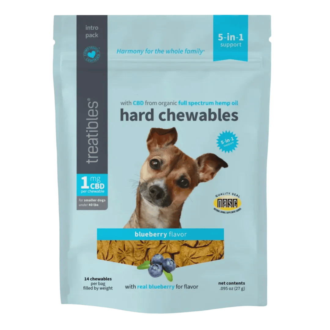 5-in-1 Hard Chewables Blueberry Flavor 1 mg