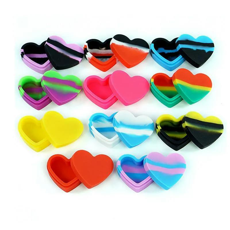 Silicone Heart Dab Container