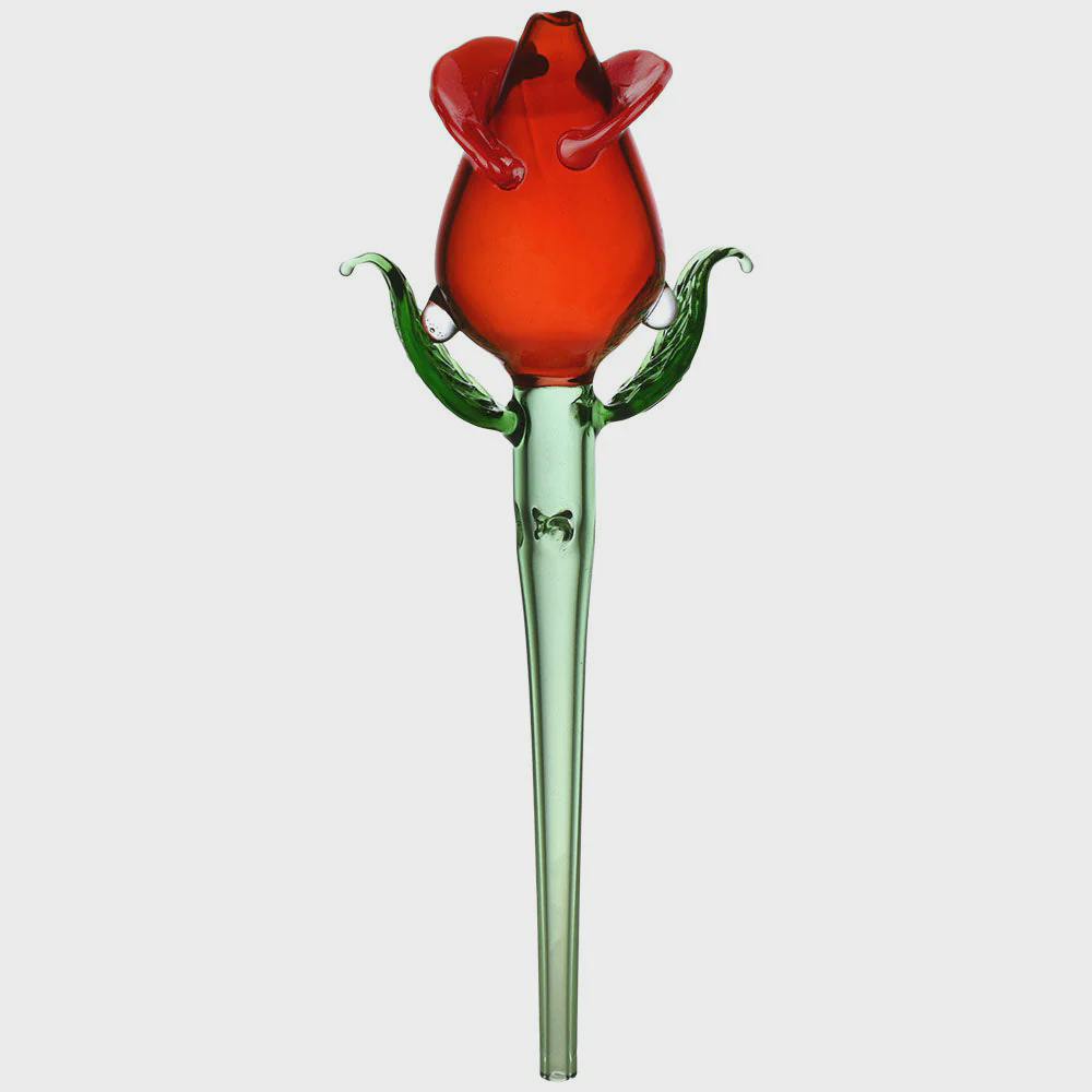 Glass Rose Dab Straw 6”