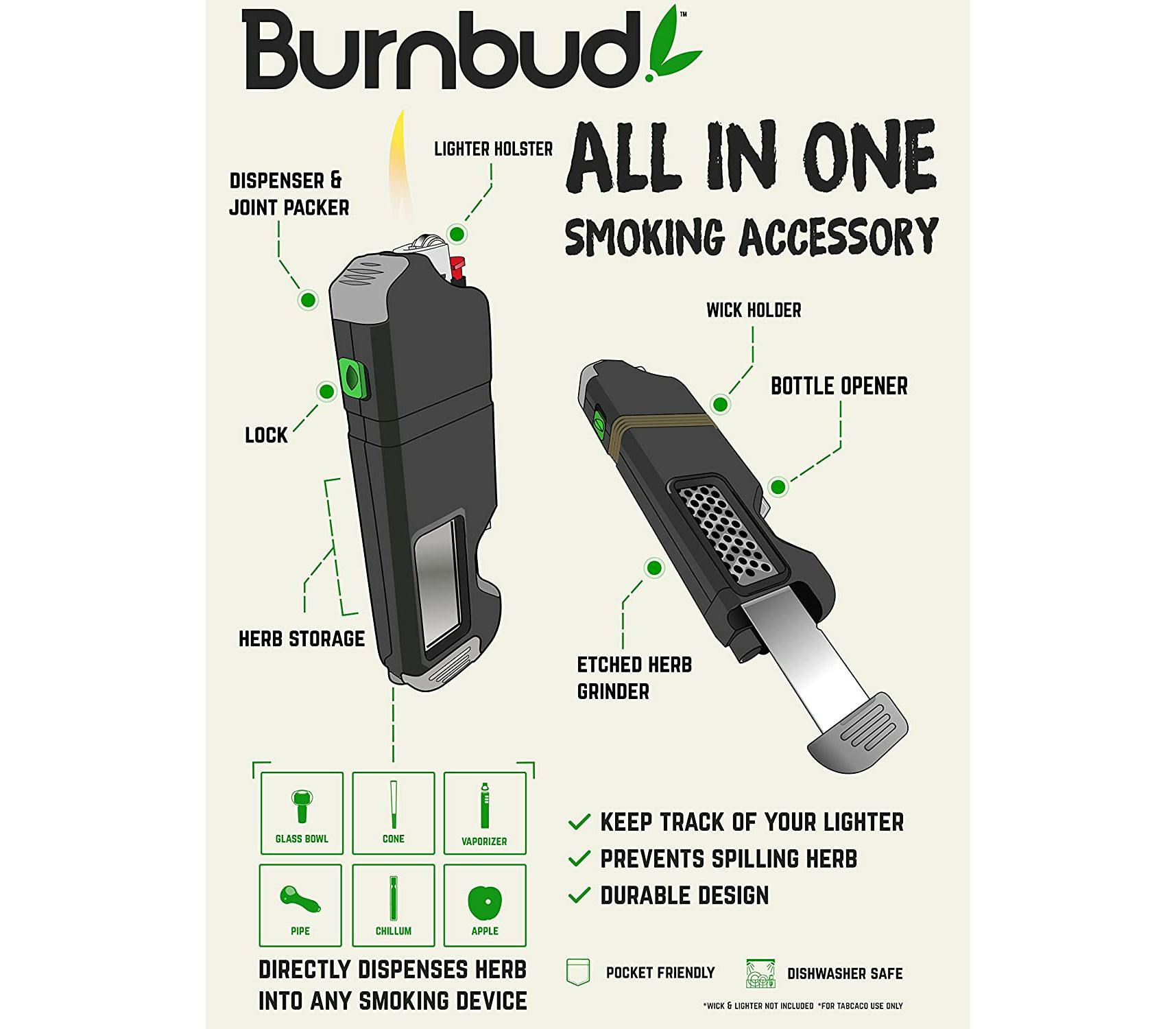 Burnbud Smoking Accessory - Black