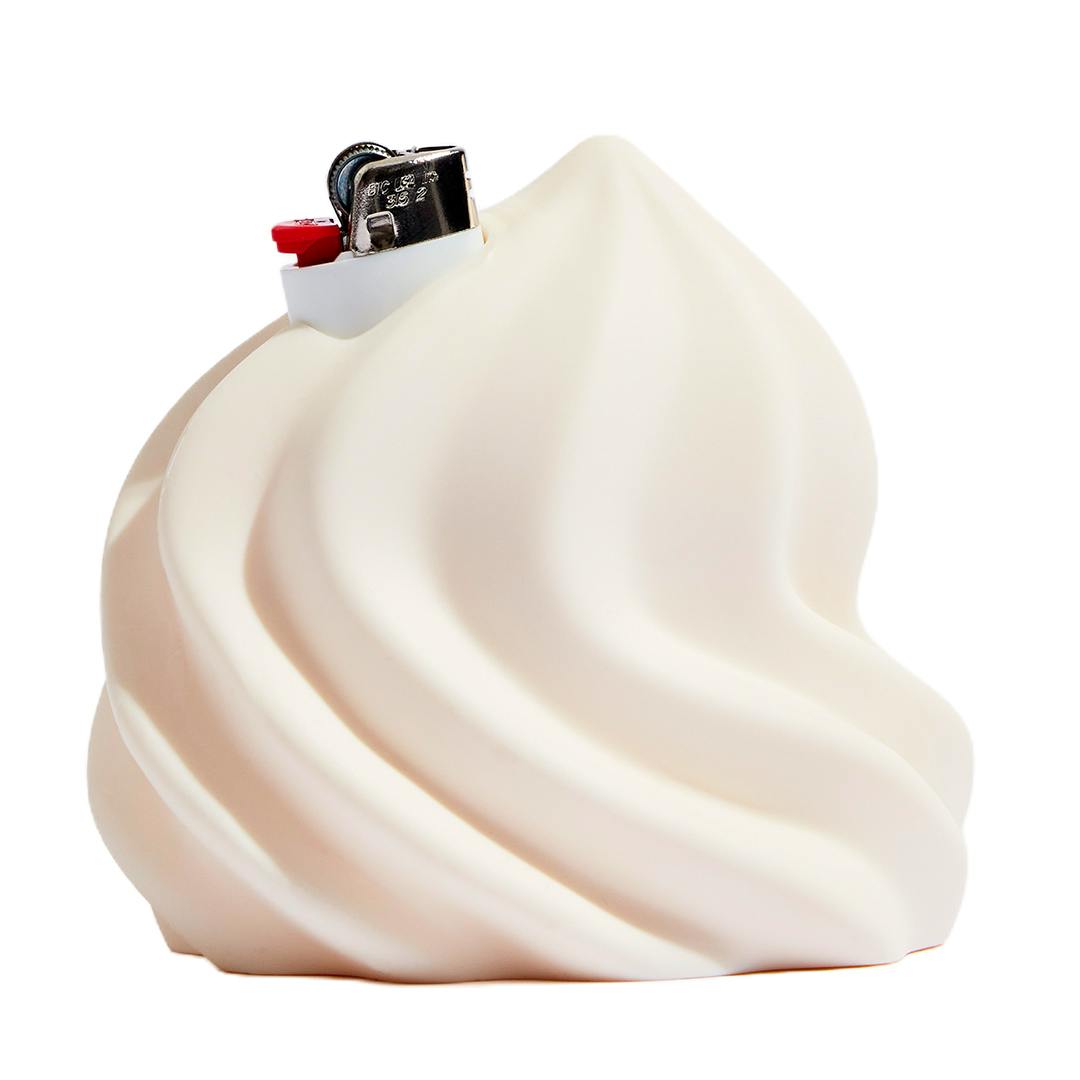 Soft Serve Lighter Holder - Cream