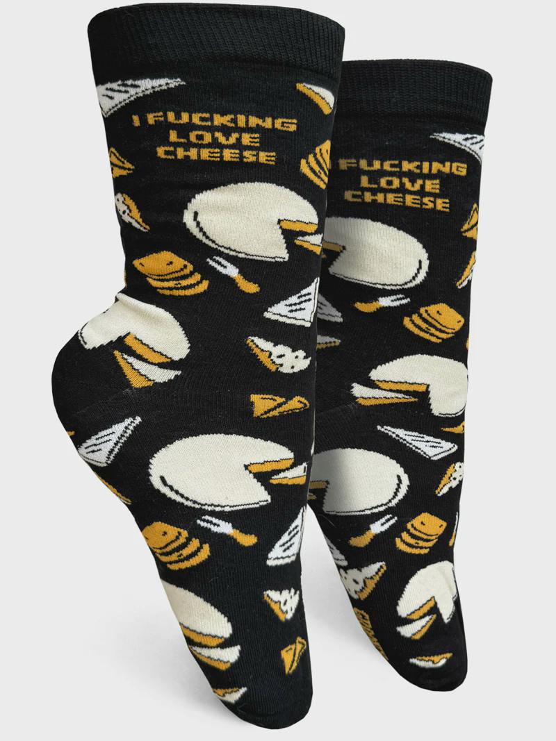 I Fucking Love Cheese Socks