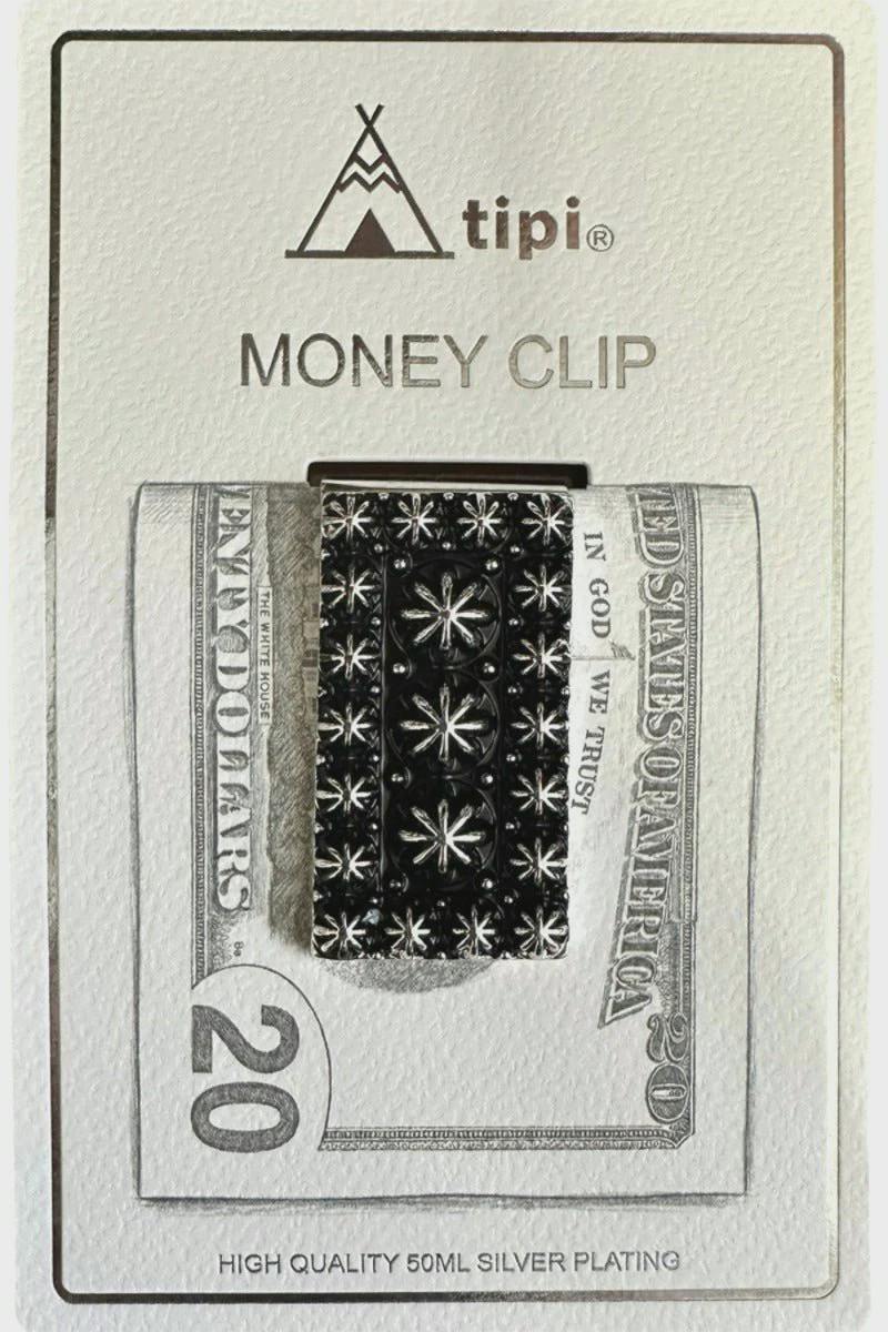 TIPI Ricochet Ridge Silvertone Money Clip