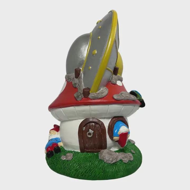 Gnometastic Ufo Crash Landing Gnome