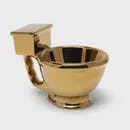 Golden Toilet Mug