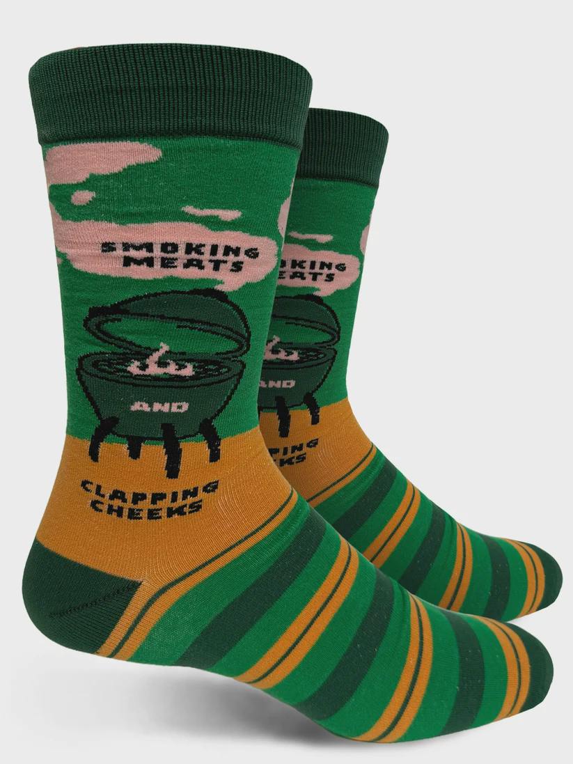 Smoking Meats And Clapping Cheeks Socks