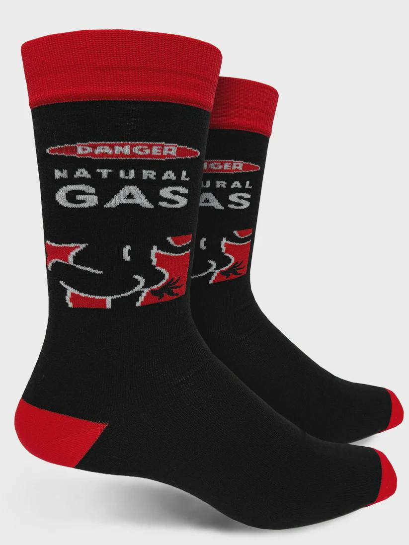 Danger Natural Gas Socks