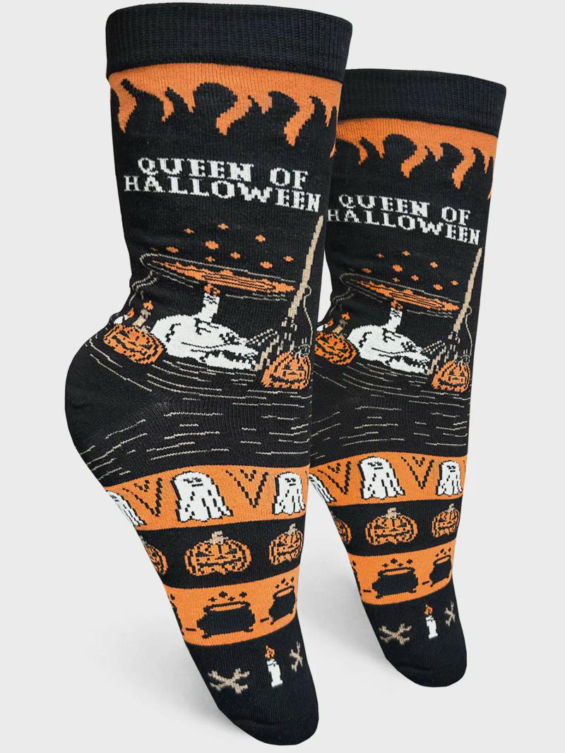 Queen Of Halloween Socks