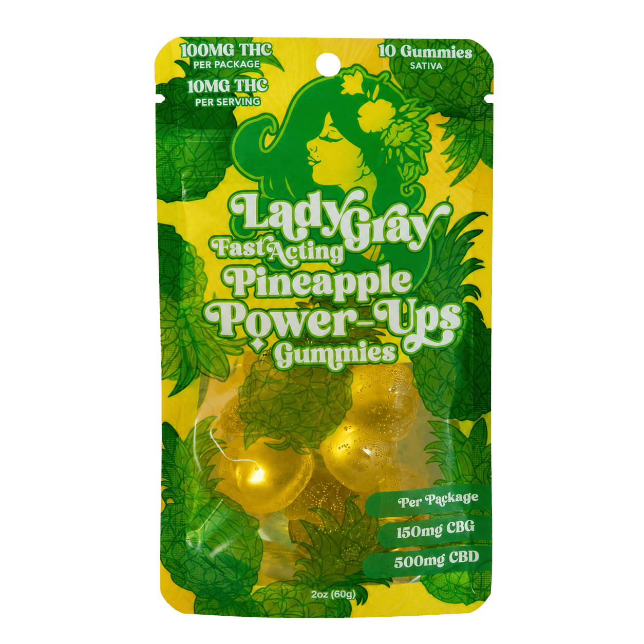 Fast Acting Pineapple Sativa Gummies