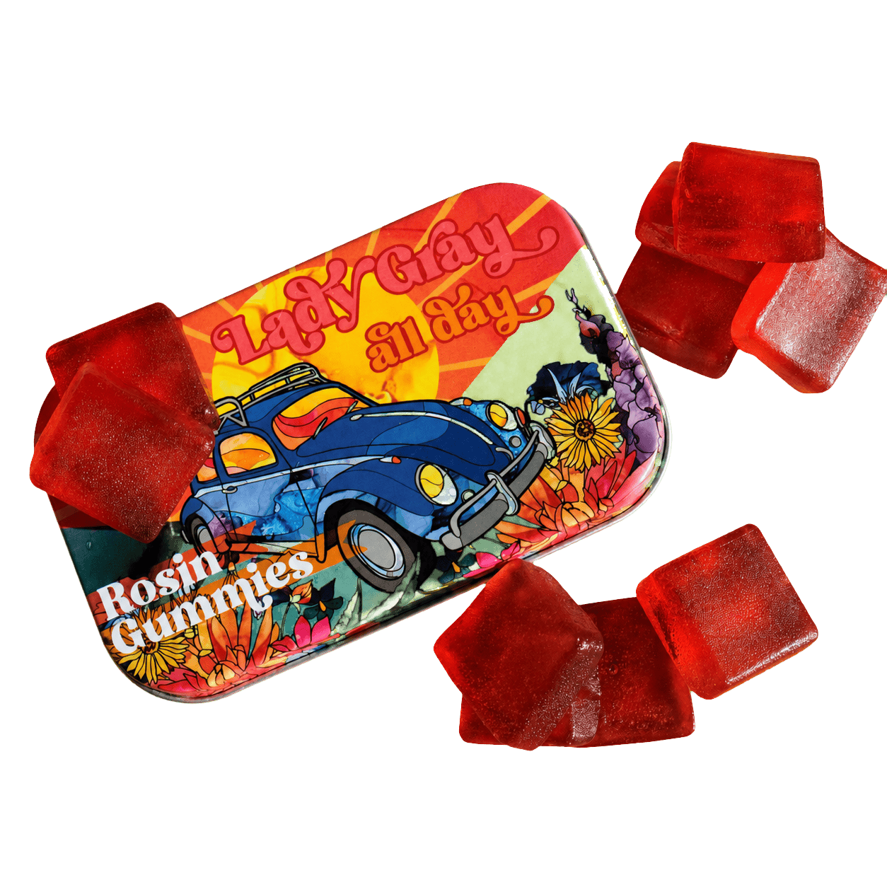 Raspberry Rosin Hybrid Gummies