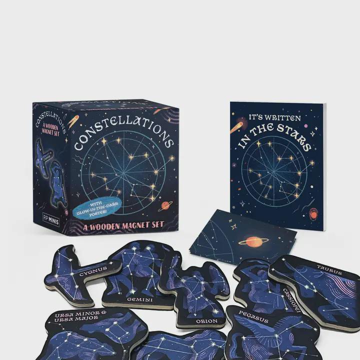 Constellations: A Wooden Magnet Set