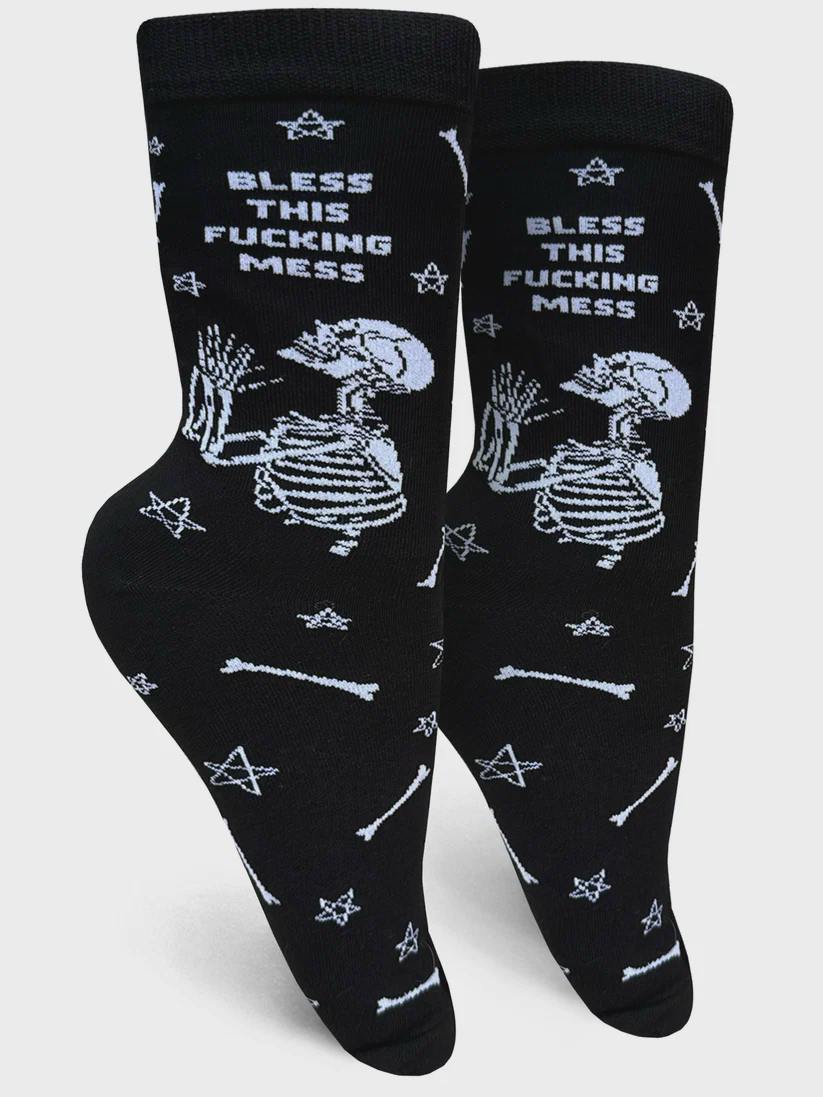 Bless This Fucking Mess Socks