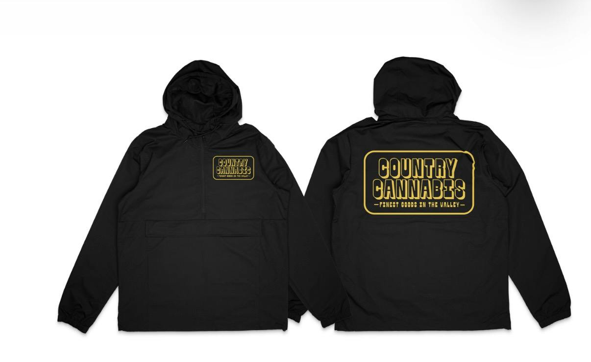 Country Cannabis Windbreakers Camo Black XXL