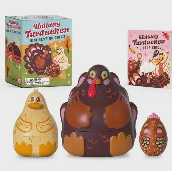 Holiday Turducken Mini Nesting Dolls