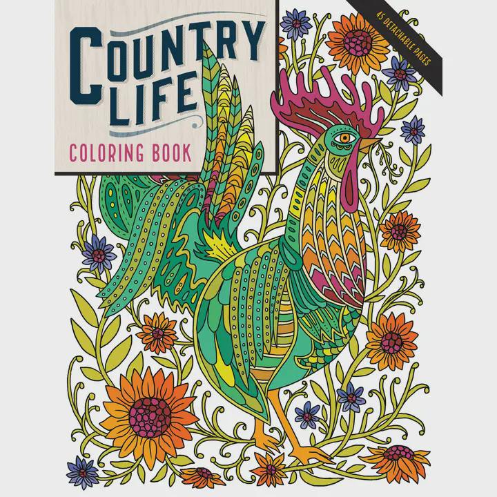 Country Life Coloring Book