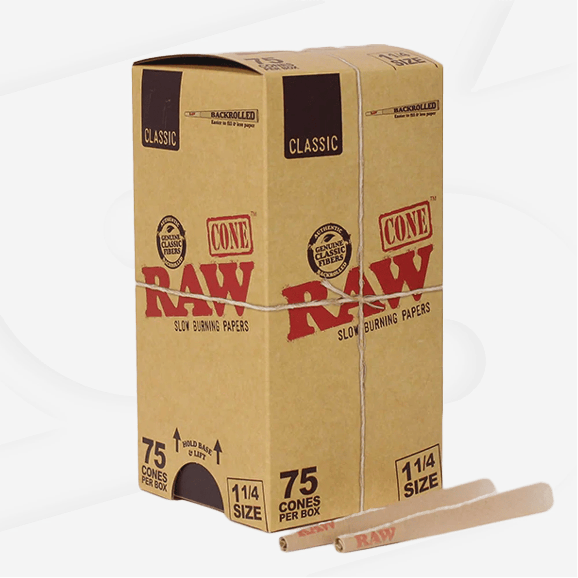 Classic Raw Cones - 1 1/4 x 75 Pack