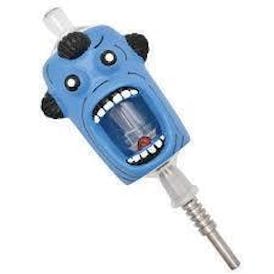 8" Skull Light Up Dab Straw