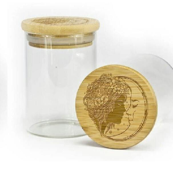 3.5" Non-Stick Glass Stash Jar