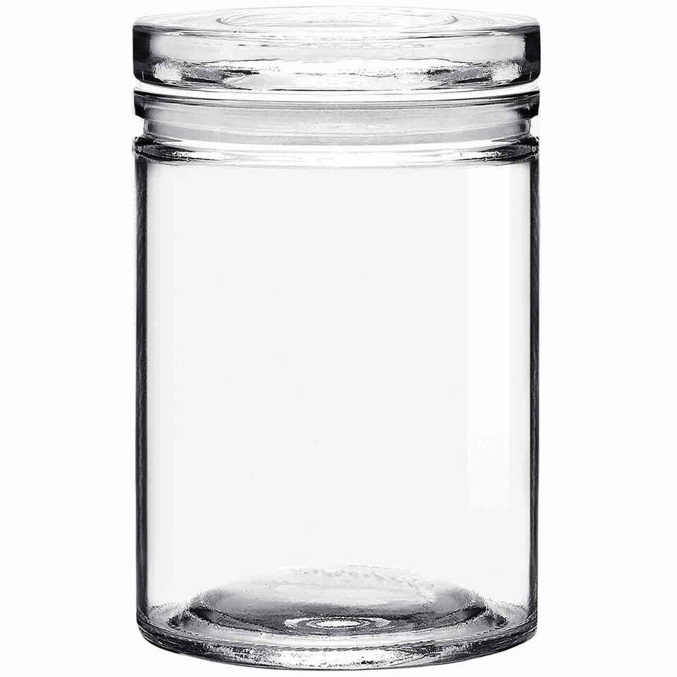 Airtight Clear Glass Jar with Lid | Small
