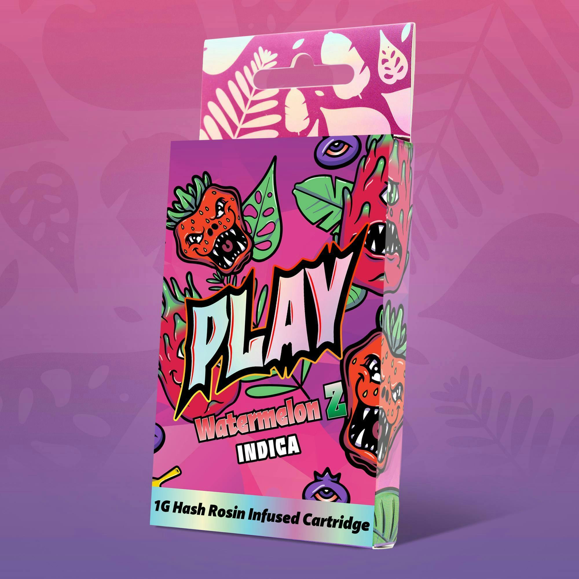 PLAY - Watermelon Zkittlez - 1g Hash Infused Distillate Cart