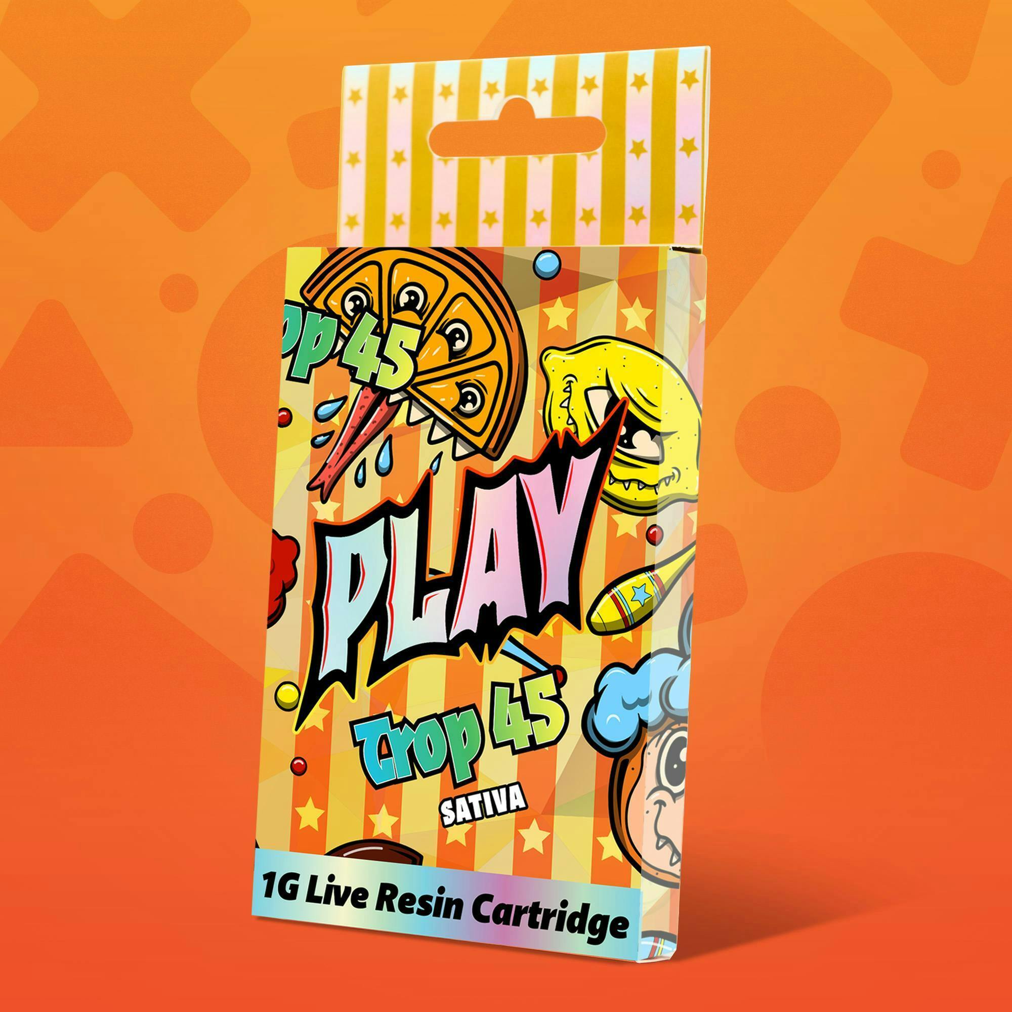 PLAY- Trop 45 - 1g Hash Infused Distillate Cart