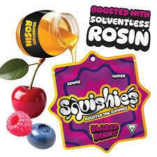 200mg Squishies Boosted THC Gummies - Blazed Berry (Indica)
