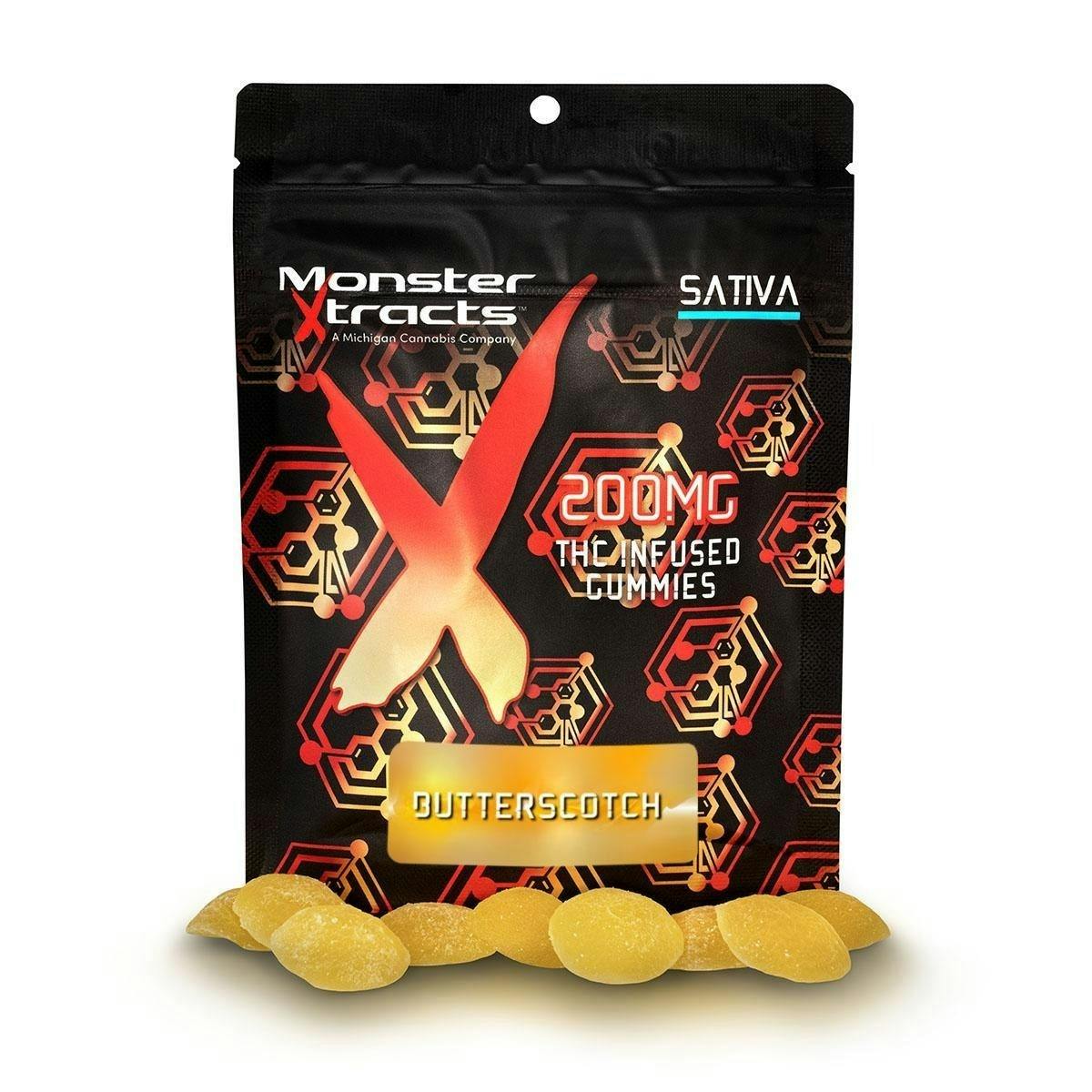 Monster Xtracts- Butterscotch 200mg Gummies