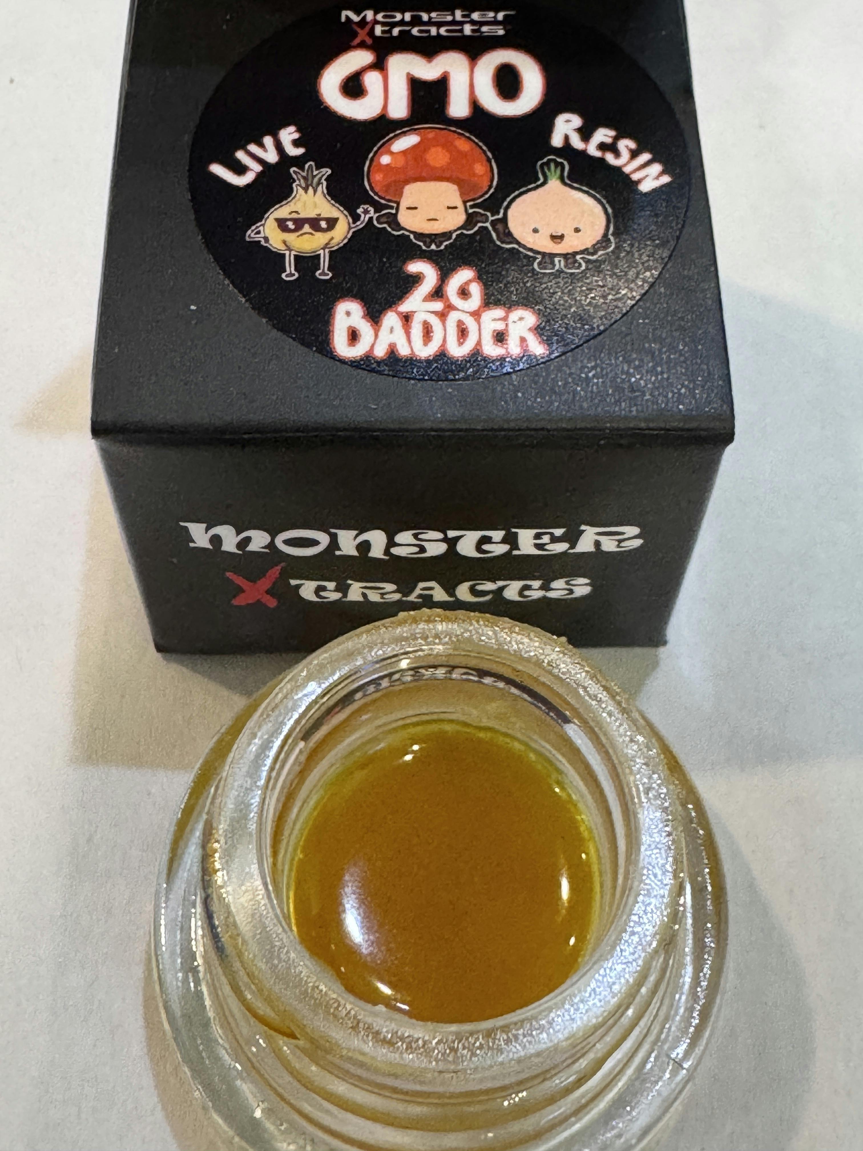 Monster Xtracts 2g Live Resin Badder | GMO