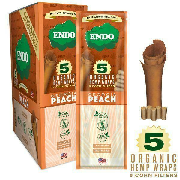 Endo | Georgia Peach | Organic Hemp Wraps 5ct | Accessories