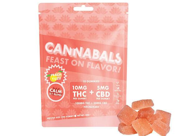 Calm: Peach Yuzu | 2:1 CBD | Gummies I 10pk