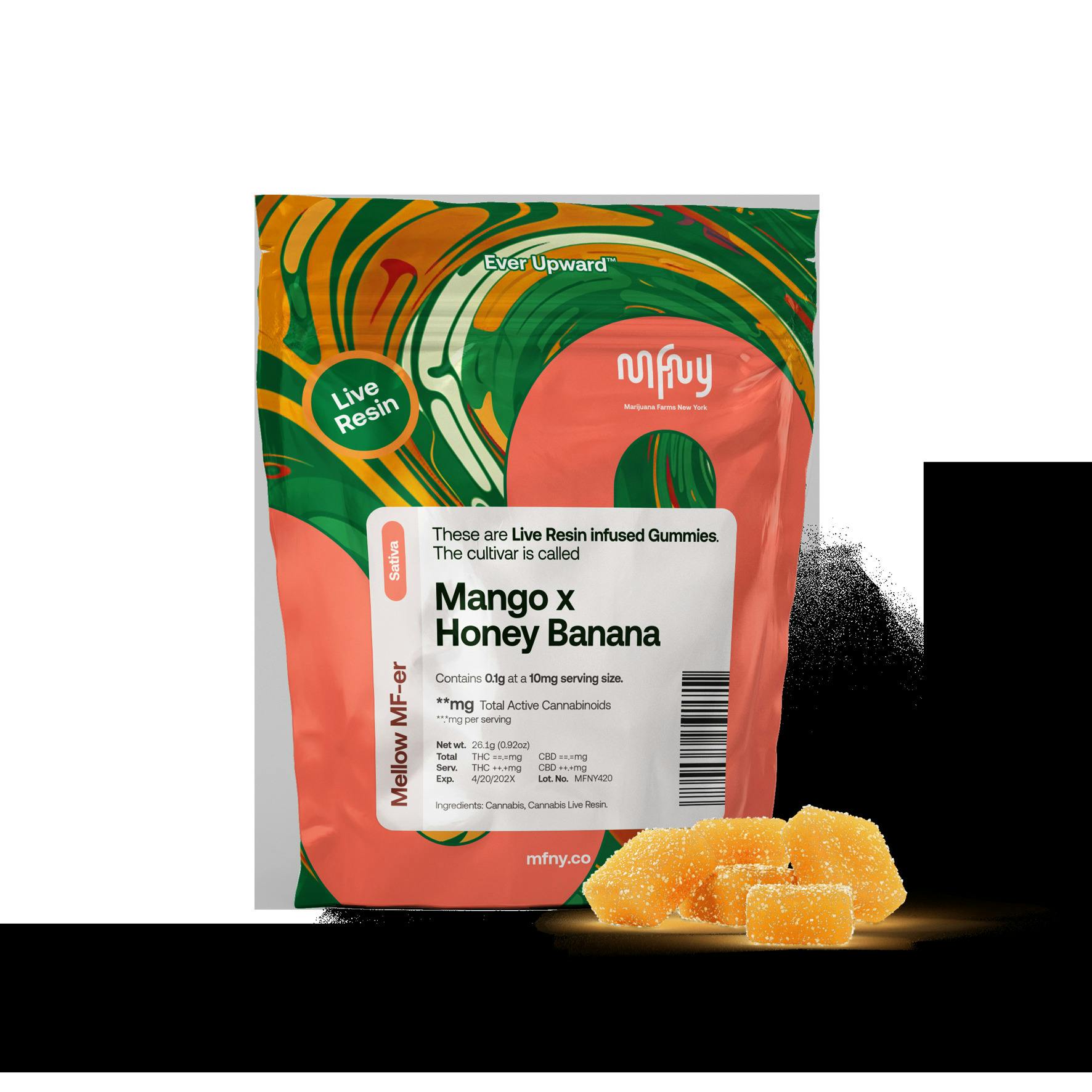 Mango x Honey Banana Live Resin Gummies I 10pk