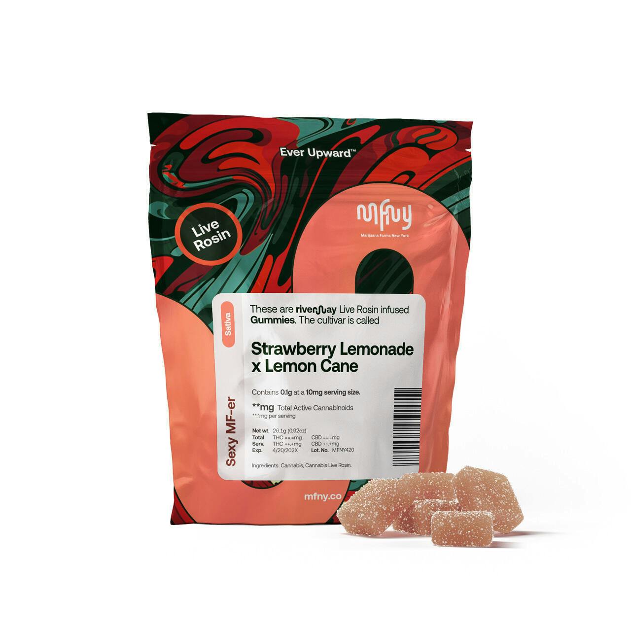 Strawberry Lemonade x Lemon Cane I Live Rosin Gummies I 10pk I