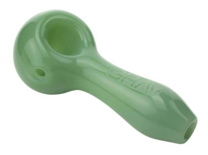 4" Spoon Pipe Mint Green