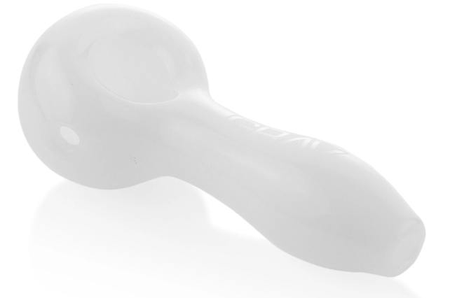 4" Spoon Pipe White