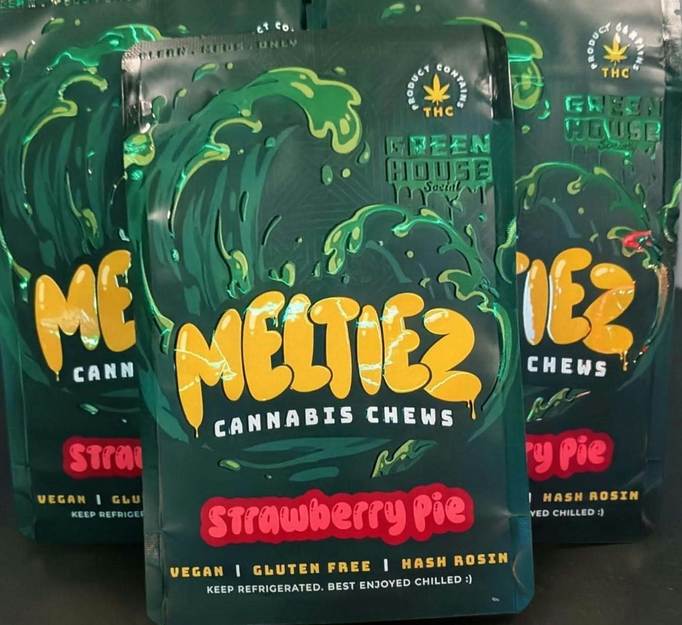 MELTIEZ | STRAWBERRY PIE | 100MG ROSIN CHEWS |