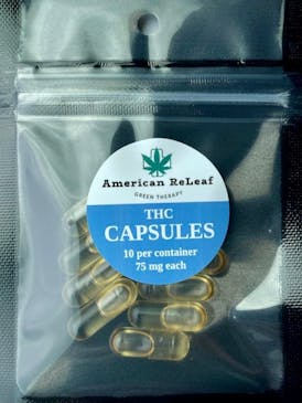THC Capsules 75mg each