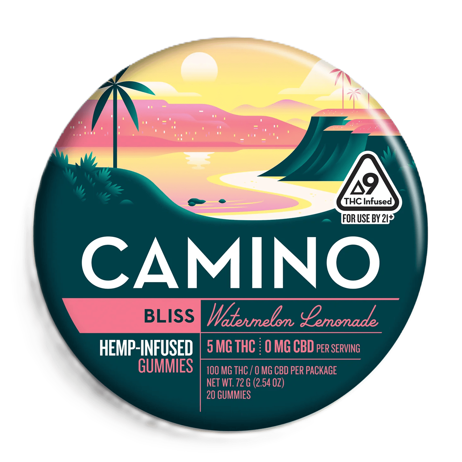 Camino Gummies 100mg — Watermelon Lemonade