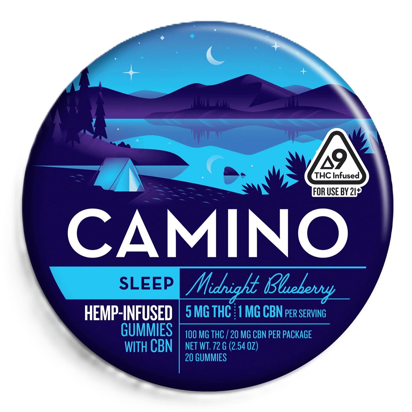 Camino Gummies 100mg — Midnight Blueberry :1