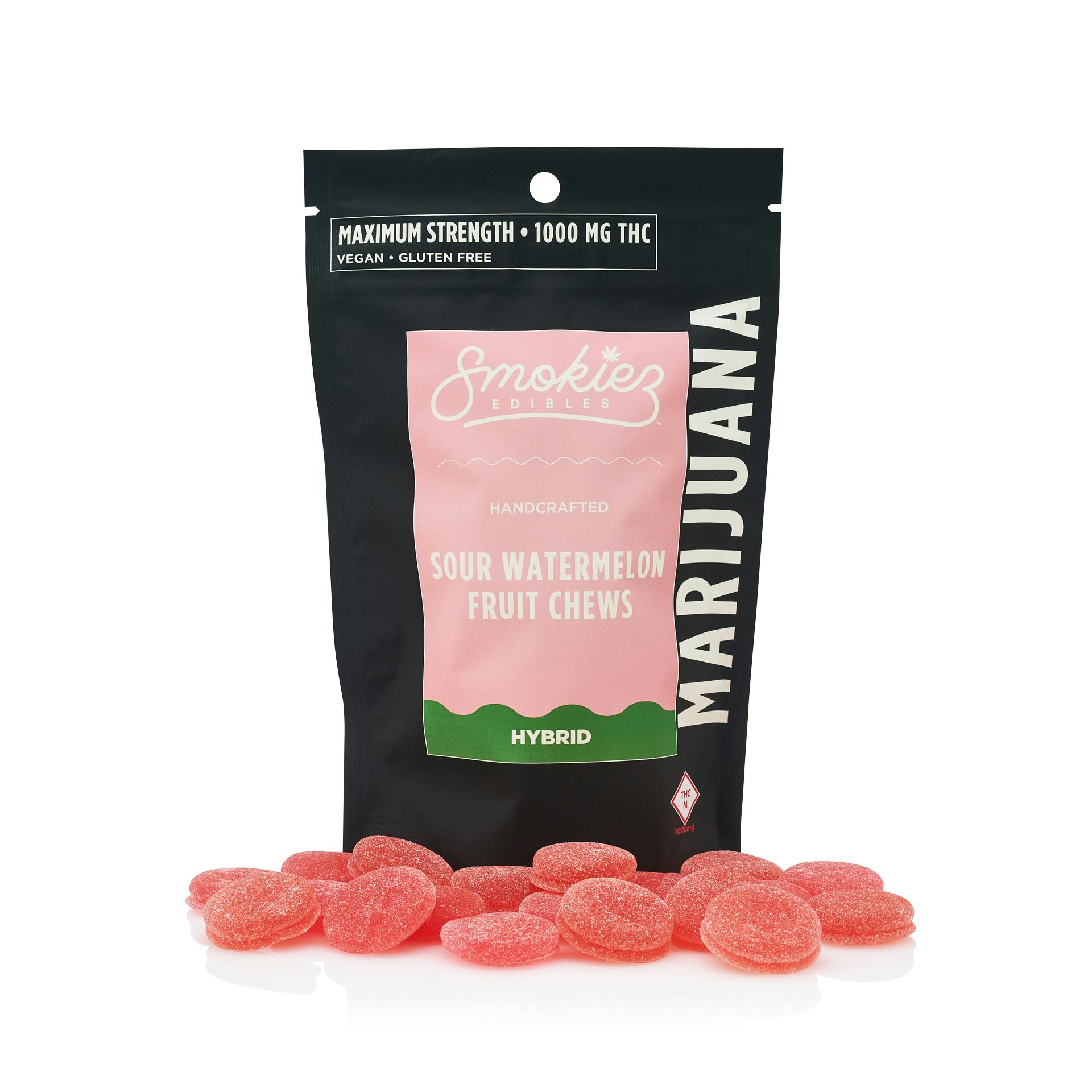 Smokiez: Gummies | Sour Watermelon | Hybrid | 1000mg | 20pk