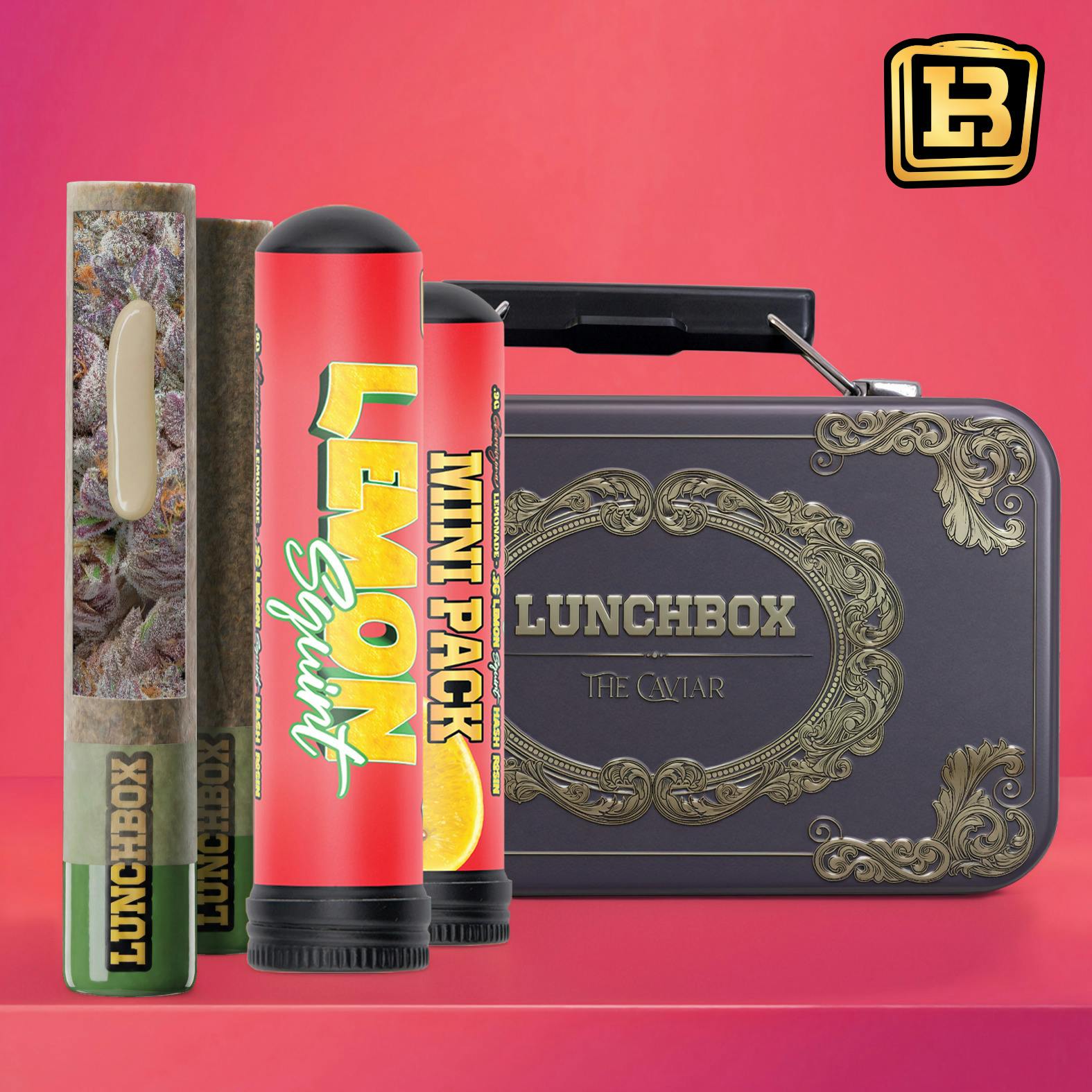 Lunchbox Hash Hole Infused Mini Preroll 1.2g 2pk Cherryzona Lemonade x Lemon Squirt