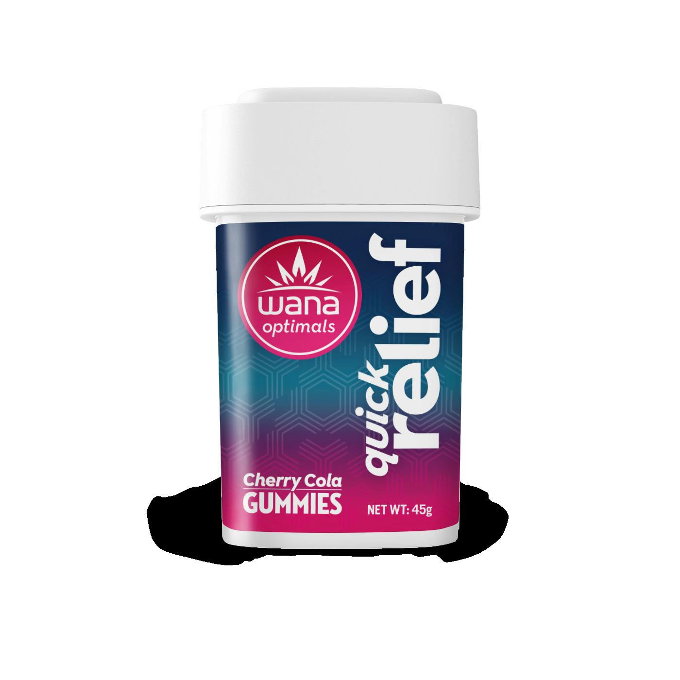 Wana Optimals Gummies 100 MG Quick Relief 1:1:1 (100 MG: THC, CBG, CBC)