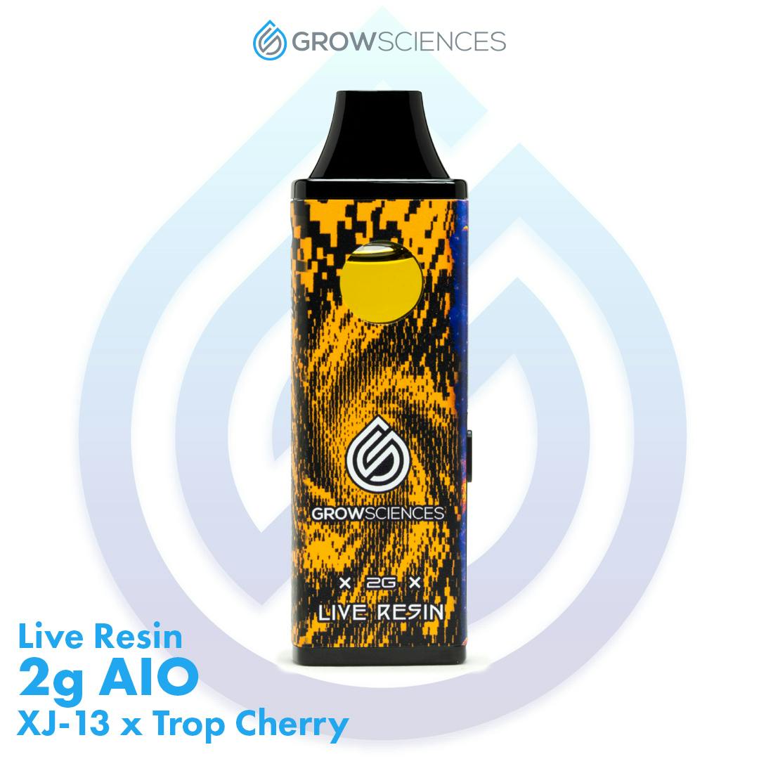 Grow Sciences Live Resin Disposable Vape 2g XJ13 x Trop Cherry