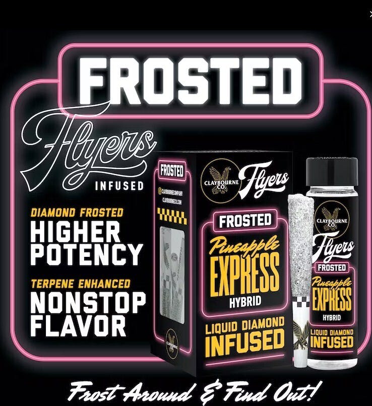 [Claybourne Co.] Frosted Infused Preroll 5 pack - 2.5g - Banana OG (I)