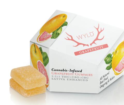 [WYLD] CBC: [WYLD] CBC Gummies - 100mg - 1:1:1 Grapefruit (S)